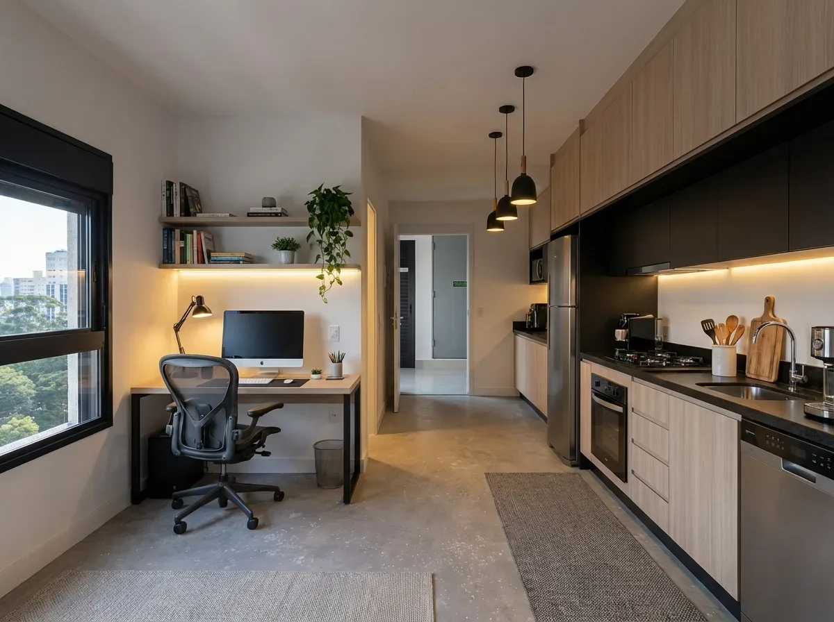 Studio de 25 m² no Florear Studios, Mirandópolis – foto 4